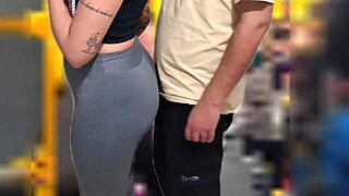 Slutty student gets cumshot in public on the bus