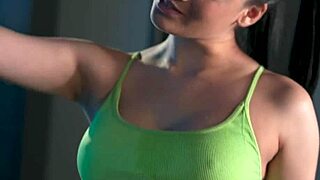 fitness rooms big tits latina has the hots for gym teacher