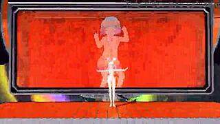 megurine luka shows full nude in bunny costume