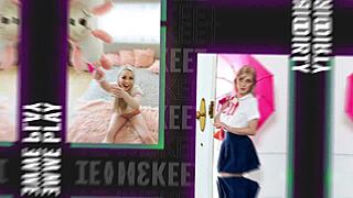 Adorable blonde chloe lane sucks huge cock hard 😍🍆