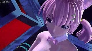 megurine luka shows full nude in bunny costume