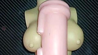 Trio with kissy and dolly ends in cum on tits