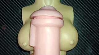 Trio with kissy and dolly ends in cum on tits