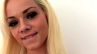 petite elsa jean fed with warm jizz pov