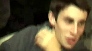 teen slut gets spitroasted in horny frat party scene