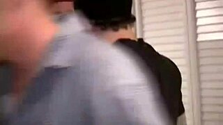 teen slut gets spitroasted in horny frat party scene