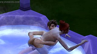 hot tub sex with partner