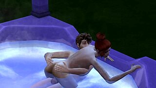 hot tub sex with partner