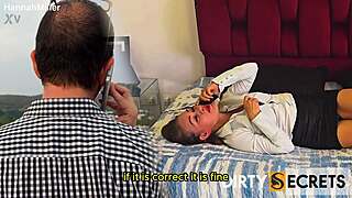 i keep talking to my husband on the phone as my stepson fucks me from behind