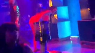 Carmen hayes shows off her boobs in strip club