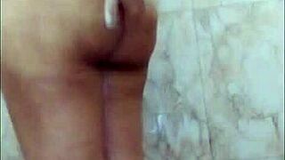 desi girl enjoys soft fingering in bathroom