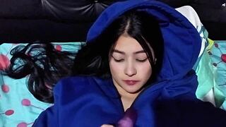 ni�era caliente con tetas anhelaba mi polla en casa