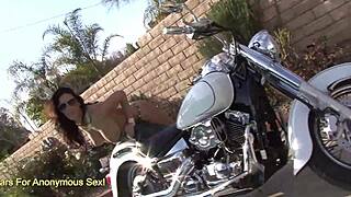 Veronica Rayne Fucks Herself On Harley With Vibrator