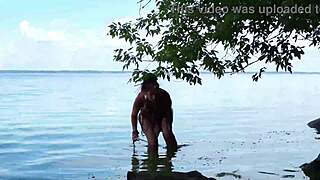 topless fishing adventure outdoors
