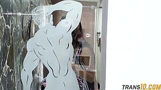 Tranny Babe Gets Filmed Behind Scenes During Casting