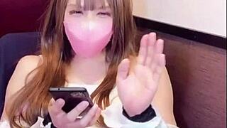 japanese ladyboy masturbates after prank call