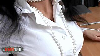french teacher gets fucked hard on her desk