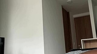 She gives a sloppy blowjob to this big cock with passion