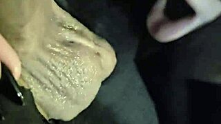 goth gives sensual blowjob and swallows cum