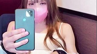 japanese ladyboy masturbates after prank call
