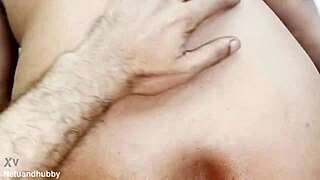 Curvy indian couple tries intense anal style