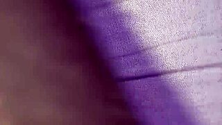 Suggestive mature amateur enjoys solo rear stimulation alone