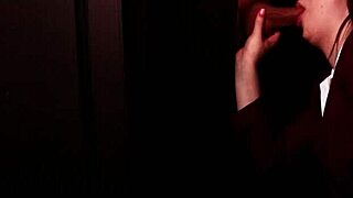 student sucks cock at the gloryhole for first time
