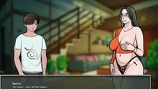 Sucking on sexy anime big tits