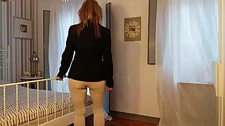 granny has great legs in leggings