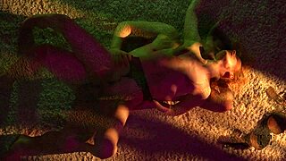 Blonde teen deepthroats monster cock for facial cum