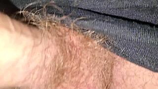 amateur handjob with cumshot from big hard cock