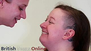 redhead victoria dominates sweet ruby in first time lesbian play