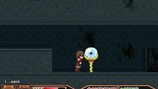 Blue skin monster in forest horror house final episode