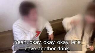 english dubbing she requests to be taken home and fucked creampie