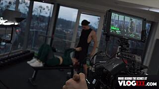 deep hot bts shoot with stunning redhead riding hard