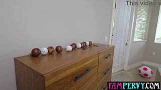 Latina teen does naked yoga leading to sex