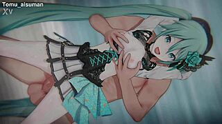 project sekai miku bound and defiled in digital vocaloid 4k scene
