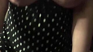 big bouncing tits while making cum