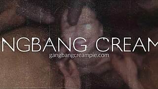 Gangbang Creampie - Horny Af Julia James Takes Cum Loads In Mega Gangbang
