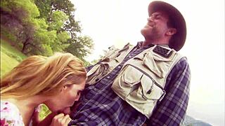 fisherman gets some xxx action from the wife while fishing