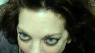 Raven gives sexy blowjob with oral cumshot finish