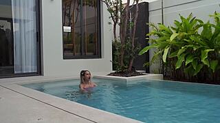 she was moaning loud enough for the whole villa to hear