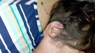 stepmom gives step son blowjob good sucking session