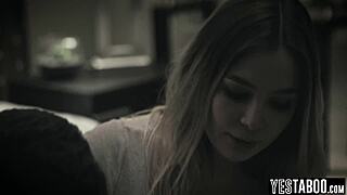 Curvy big tits teen convinces guy to fuck her hard