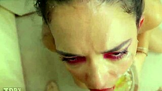 Preview of rough anal whore throatfuck with domination and slapping