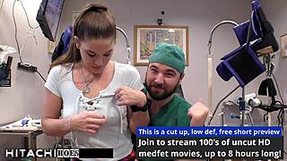 freshman gets mandatory hitachi orgasm from doctor