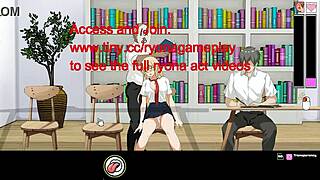 College teacher gives hentai ntr lesson in erotic game