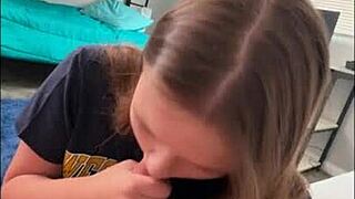 College girl fucked after football game by ava marina