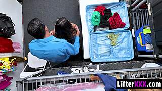 tiny klepto hides in suitcase and gets caught by guard