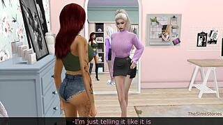 Horny Lesbian Catfight With Big Tits And Puffy Pussies